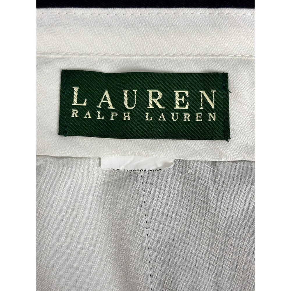 Lauren Ralph Lauren Mens Navy Blue Pleated Cuffed Dress Pants Trousers 36x31 - Picture 12 of 12